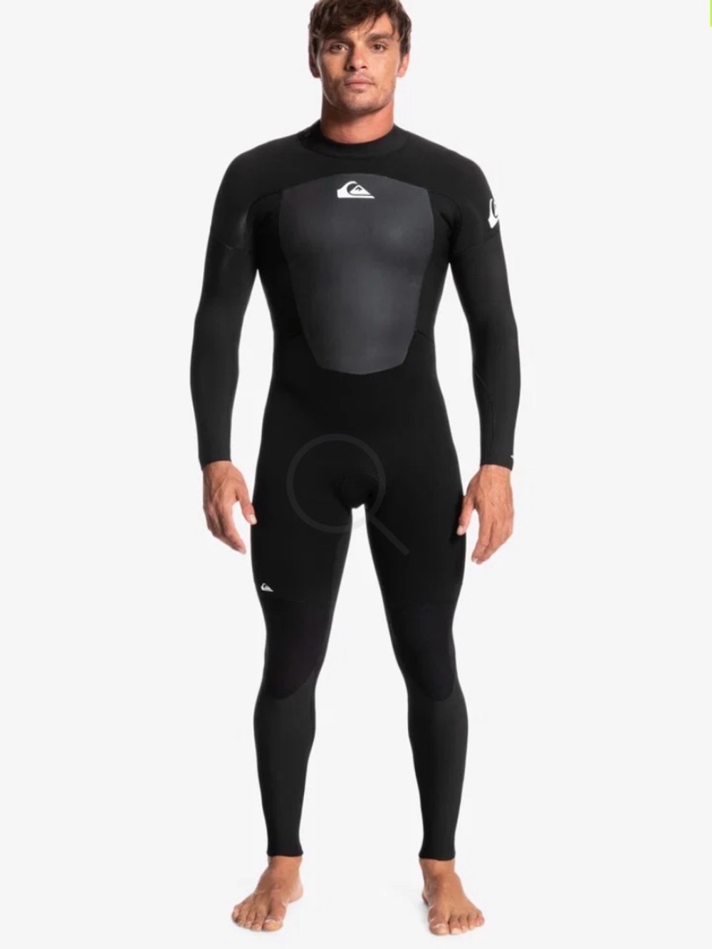 Quiksilver Men's Black Long Sleeve Full Wetsuit Rash Guard